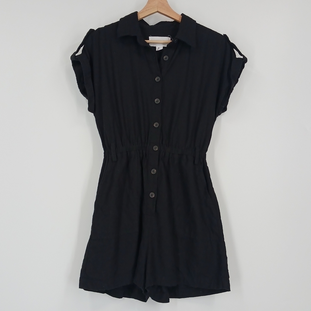 BB Dakota Linen Blend Utility Romper
